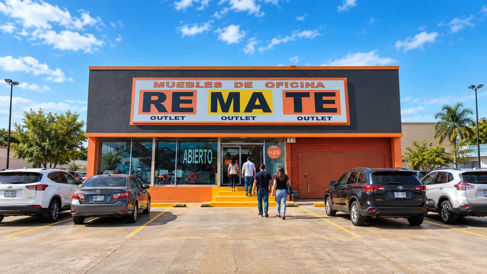 Fachada del showroom de Remate Muebles de Oficina en Guadalajara